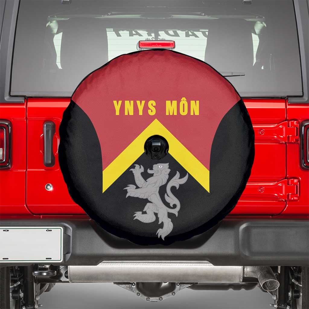 Anglesey Wales Spare Tire Cover Ynys Mon Welsh Lion Flag Design - Wonder Print Shop