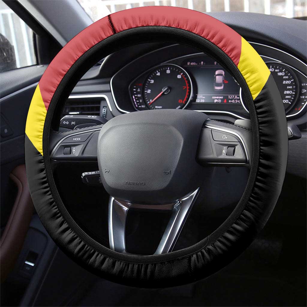 Anglesey Wales Steering Wheel Cover Ynys Mon Welsh Lion Flag Design - Wonder Print Shop