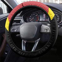 Anglesey Wales Steering Wheel Cover Ynys Mon Welsh Lion Flag Design - Wonder Print Shop