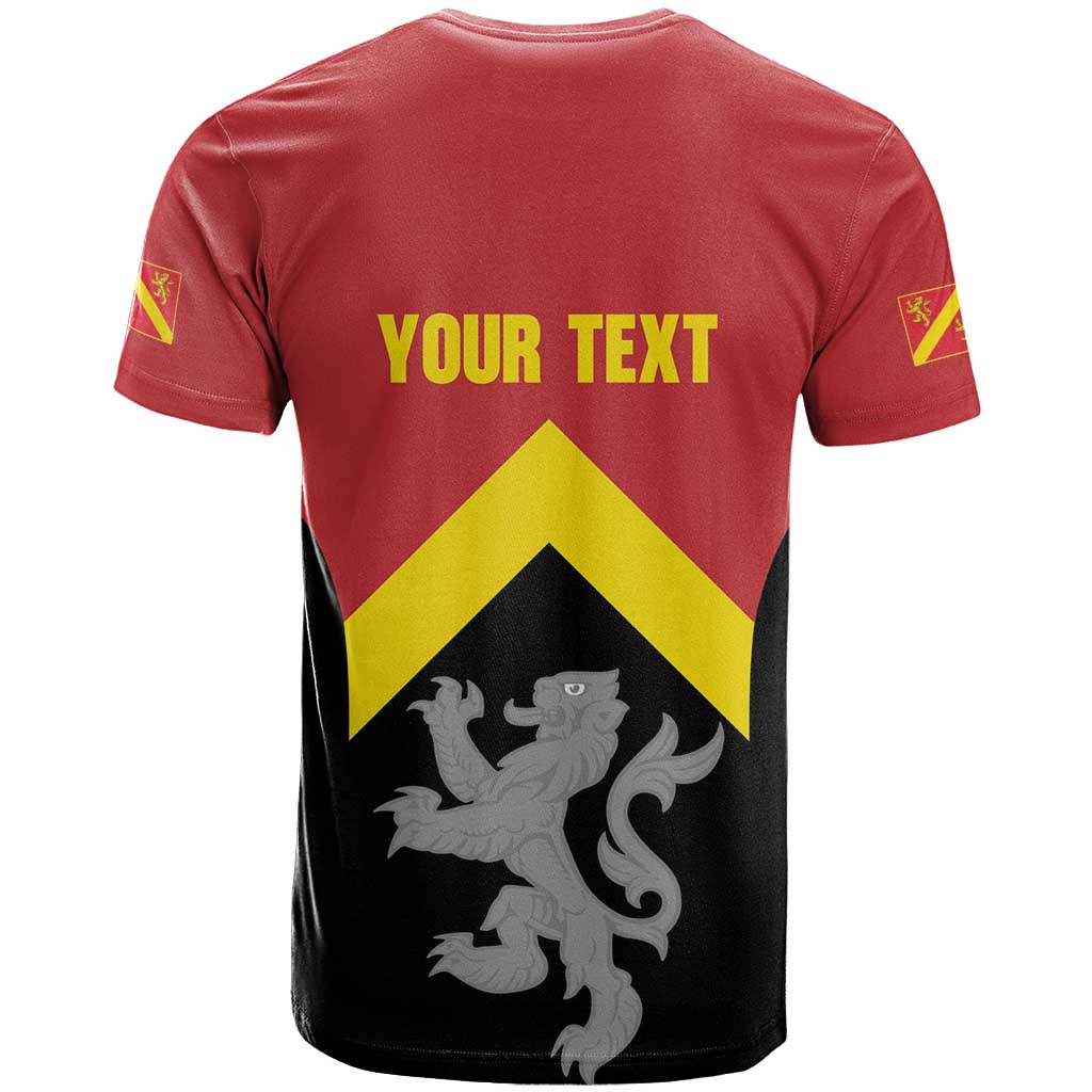 Personalised Anglesey Wales T Shirt Ynys Mon Welsh Lion Flag Design - Wonder Print Shop