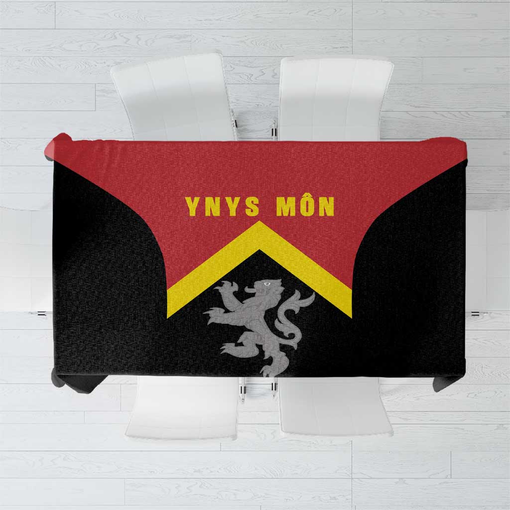 Anglesey Wales Tablecloth Ynys Mon Welsh Lion Flag Design - Wonder Print Shop