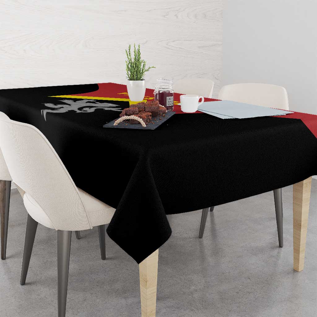 Anglesey Wales Tablecloth Ynys Mon Welsh Lion Flag Design - Wonder Print Shop