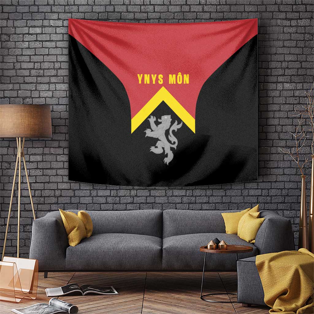 Anglesey Wales Tapestry Ynys Mon Welsh Lion Flag Design - Wonder Print Shop