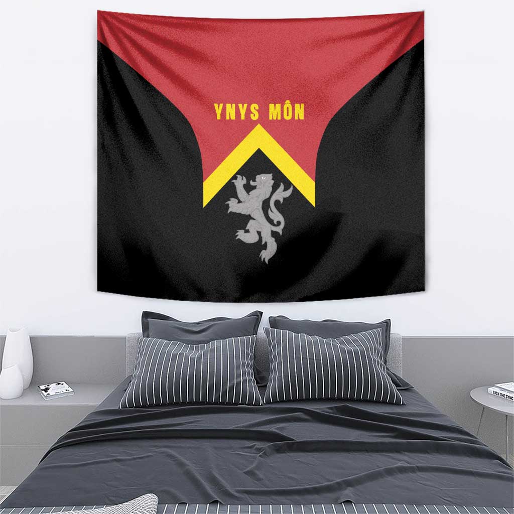 Anglesey Wales Tapestry Ynys Mon Welsh Lion Flag Design - Wonder Print Shop