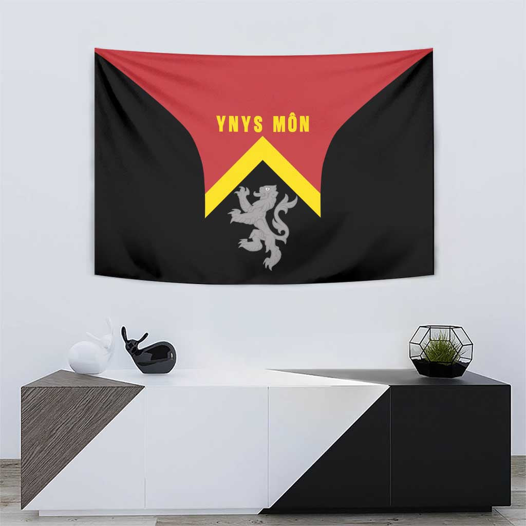 Anglesey Wales Tapestry Ynys Mon Welsh Lion Flag Design - Wonder Print Shop