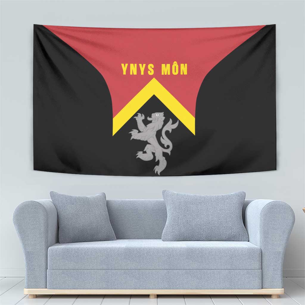 Anglesey Wales Tapestry Ynys Mon Welsh Lion Flag Design - Wonder Print Shop