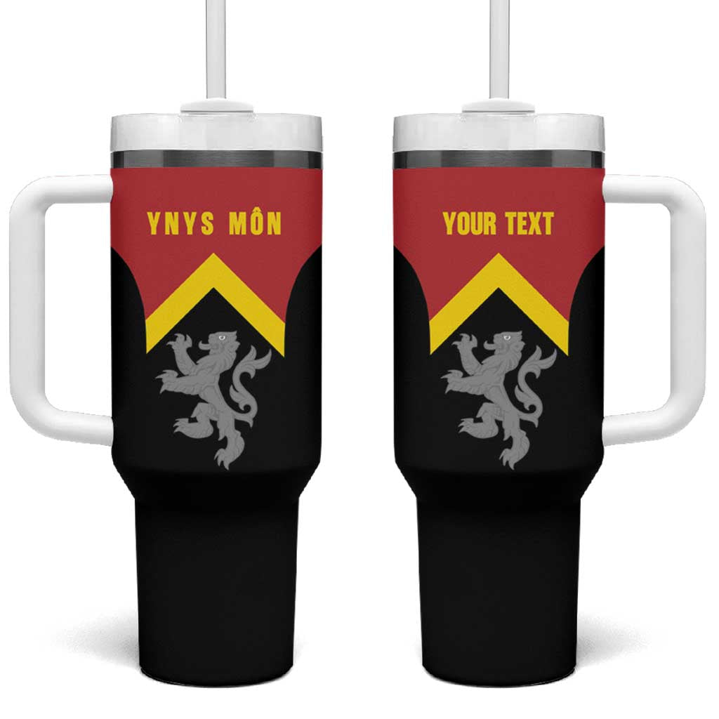 Personalised Anglesey Wales Tumbler With Handle Ynys Mon Welsh Lion Flag Design - Wonder Print Shop