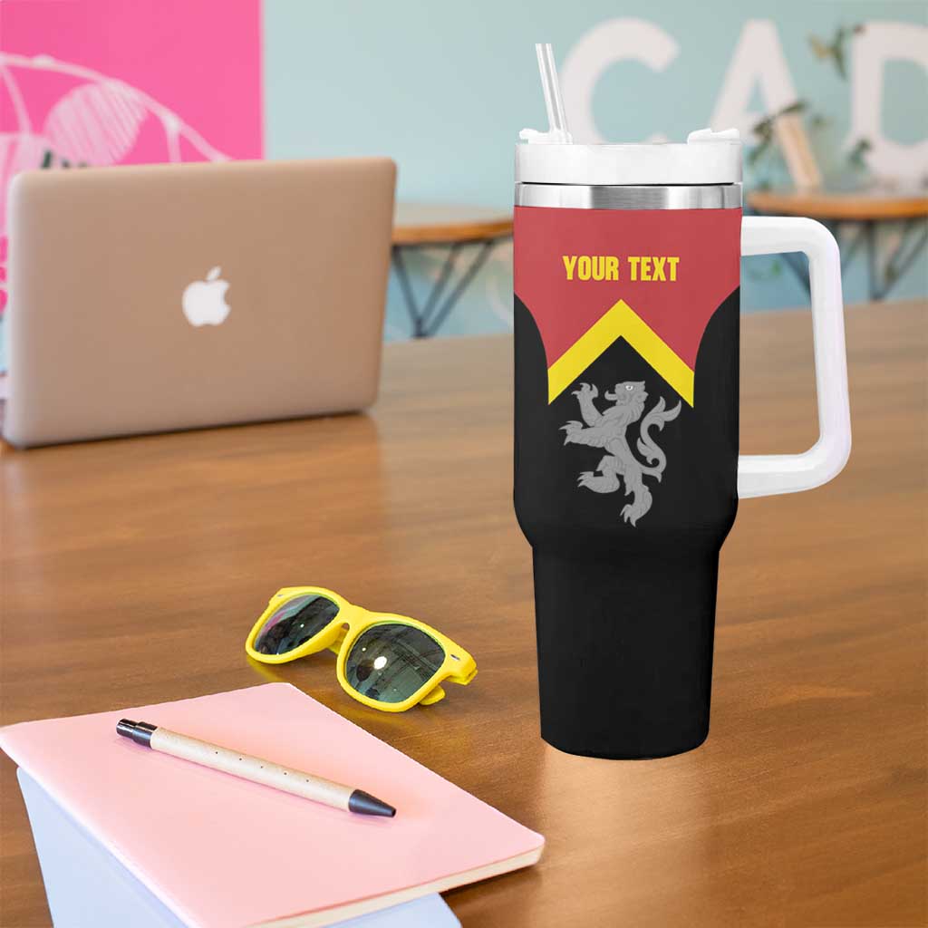 Personalised Anglesey Wales Tumbler With Handle Ynys Mon Welsh Lion Flag Design - Wonder Print Shop