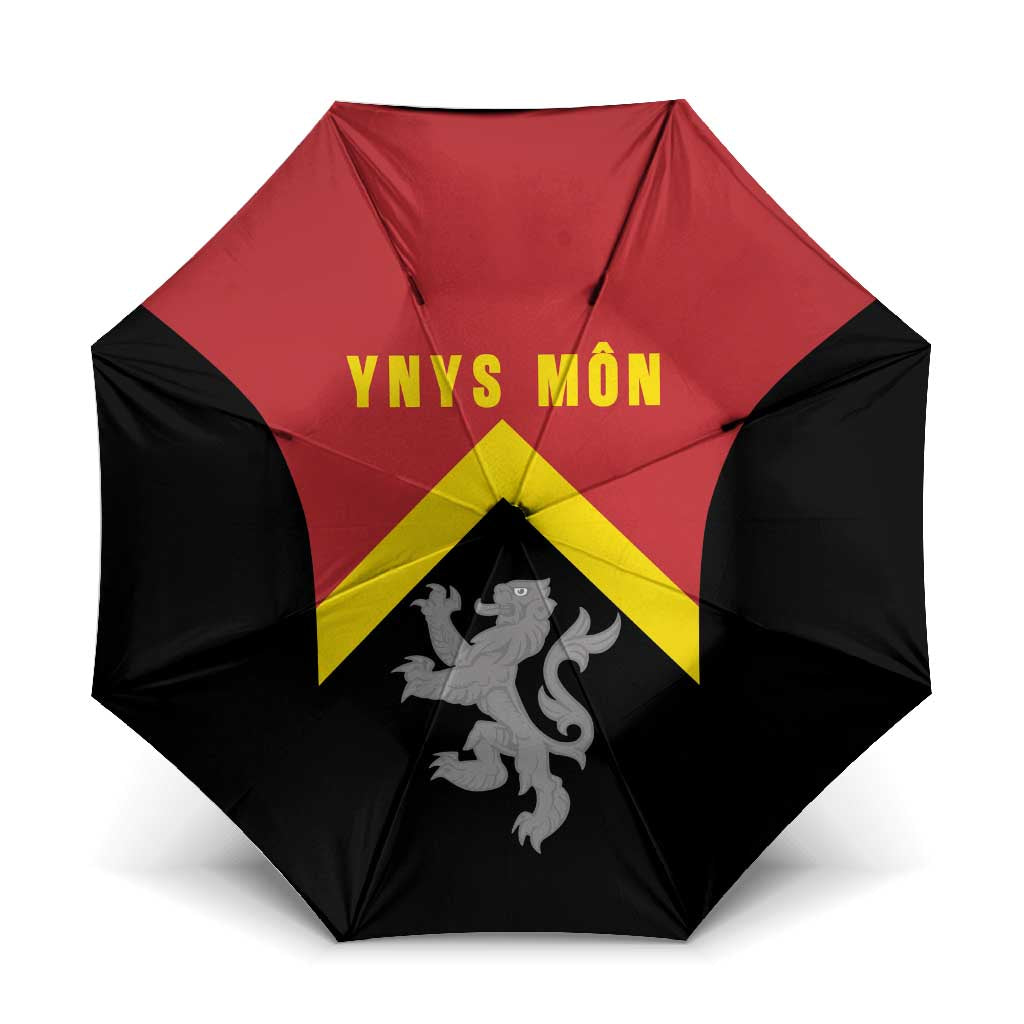 Anglesey Wales Umbrella Ynys Mon Welsh Lion Flag Design - Wonder Print Shop