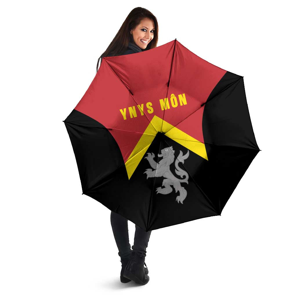 Anglesey Wales Umbrella Ynys Mon Welsh Lion Flag Design - Wonder Print Shop