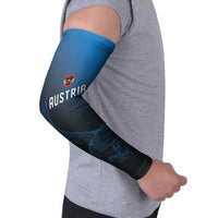 Custom World Football 2026 Austria Arm Sleeves Das Team Go Champions Blue Version