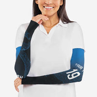 Custom World Football 2026 Austria Arm Sleeves Das Team Go Champions Blue Version