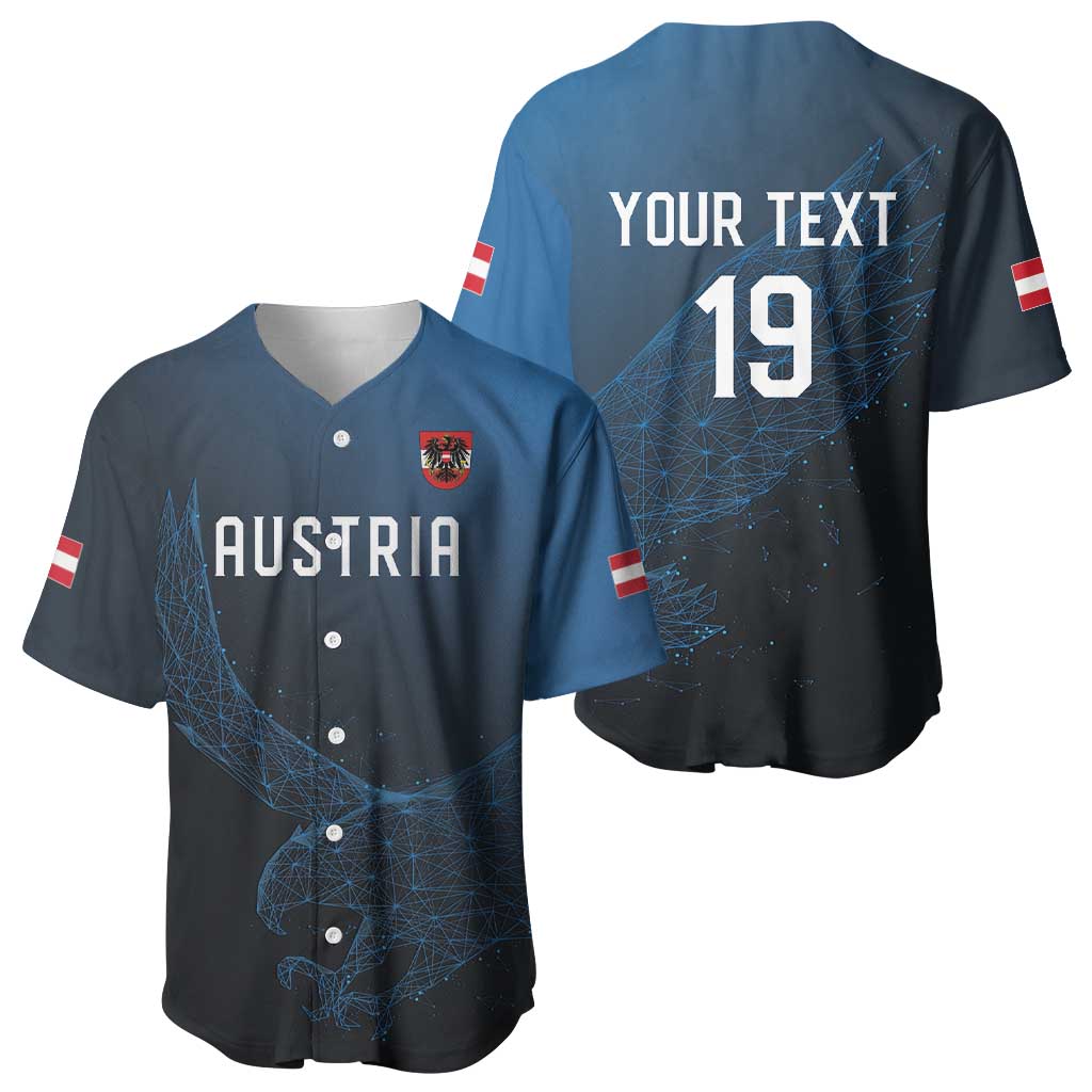 Custom World Football 2026 Austria Baseball Jersey Das Team Go Champions Blue Version