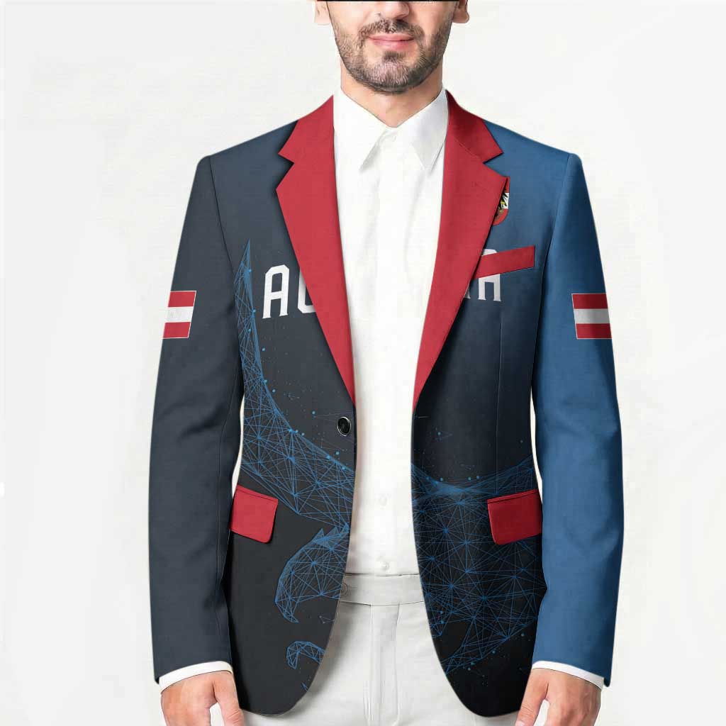 Custom World Football 2026 Austria Blazer Das Team Go Champions Blue Version