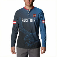 Custom World Football 2026 Austria Button Sweatshirt Das Team Go Champions Blue Version