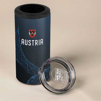 Custom World Football 2026 Austria 4 in 1 Can Cooler Tumbler Das Team Go Champions Blue Version