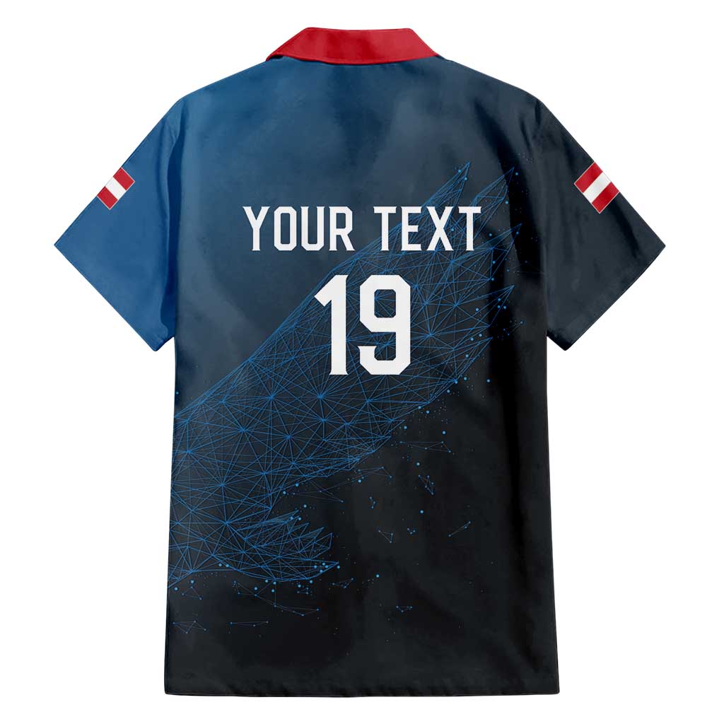 Custom World Football 2026 Austria Hawaiian Shirt Das Team Go Champions Blue Version