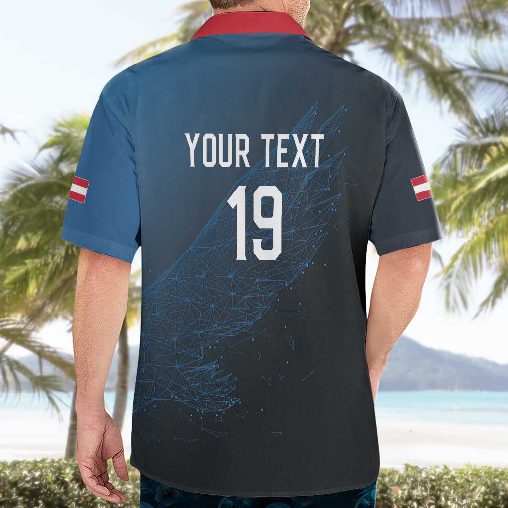 Custom World Football 2026 Austria Hawaiian Shirt Das Team Go Champions Blue Version