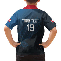 Custom World Football 2026 Austria Hawaiian Shirt Das Team Go Champions Blue Version