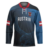 Custom World Football 2026 Austria Hockey Jersey Das Team Go Champions Blue Version