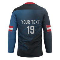 Custom World Football 2026 Austria Hockey Jersey Das Team Go Champions Blue Version