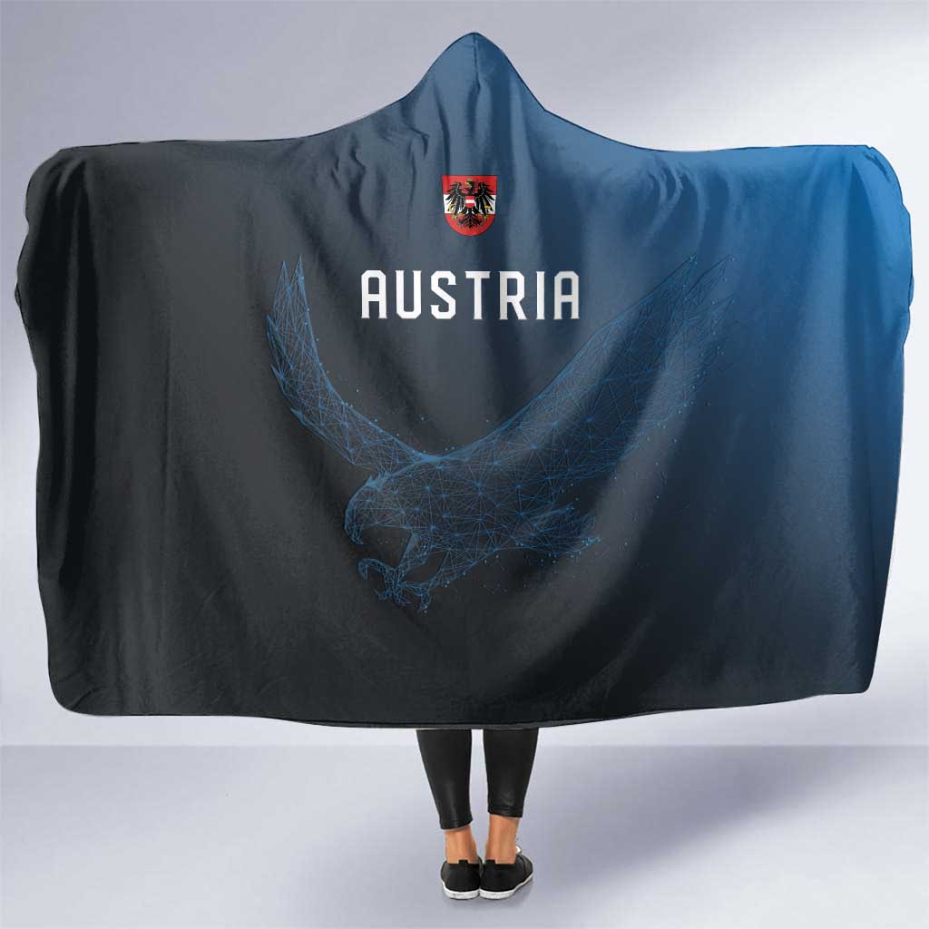 World Football 2026 Austria Hooded Blanket Das Team Go Champions Blue Version