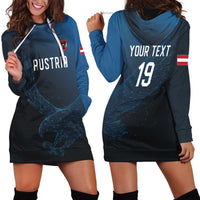 Custom World Football 2026 Austria Hoodie Dress Das Team Go Champions Blue Version