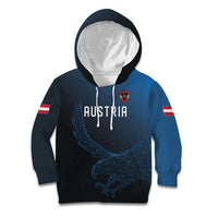 Custom World Football 2026 Austria Kid Hoodie Das Team Go Champions Blue Version