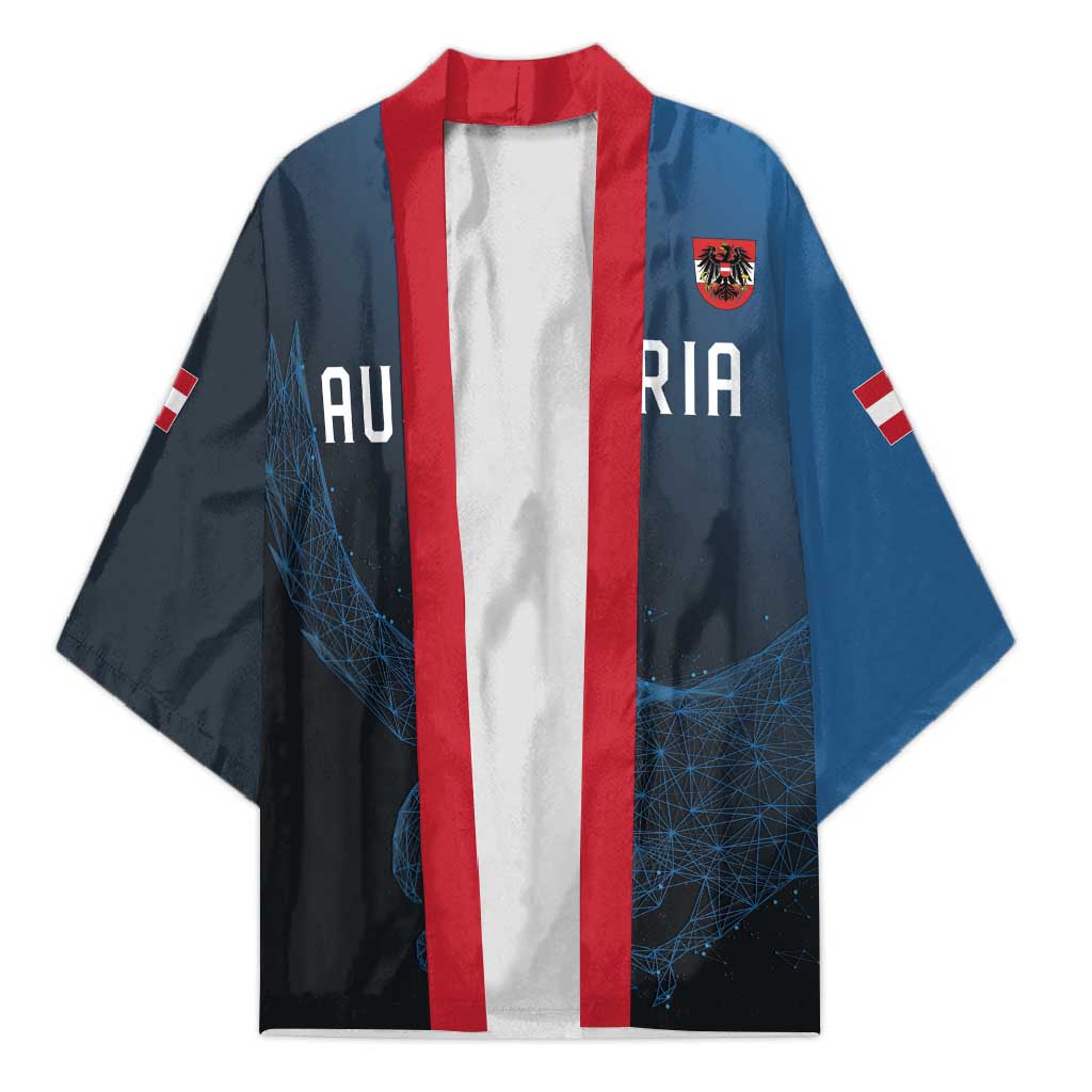 Custom World Football 2026 Austria Kimono Das Team Go Champions Blue Version
