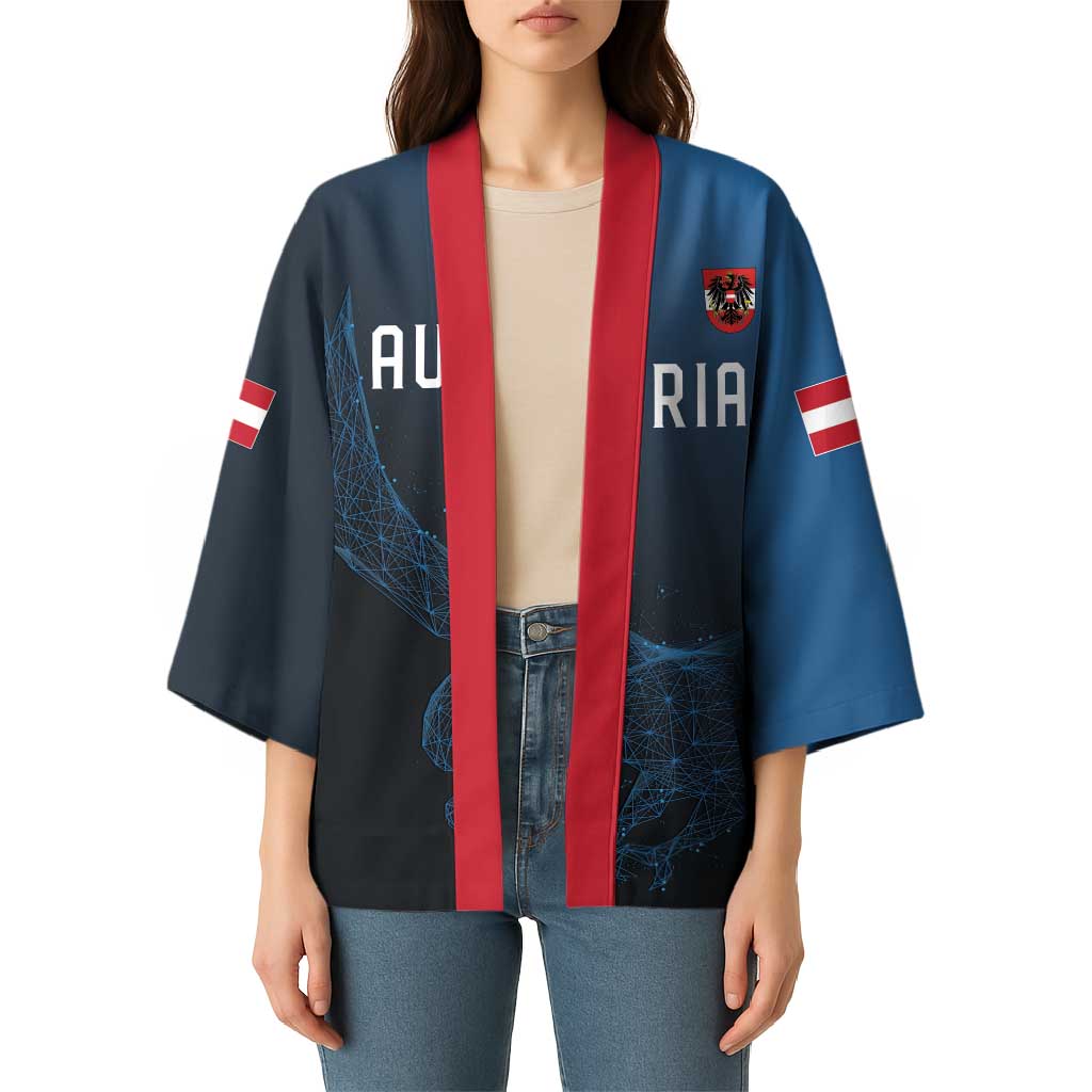 Custom World Football 2026 Austria Kimono Das Team Go Champions Blue Version
