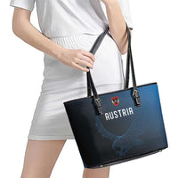 World Football 2026 Austria Leather Tote Bag Das Team Go Champions Blue Version