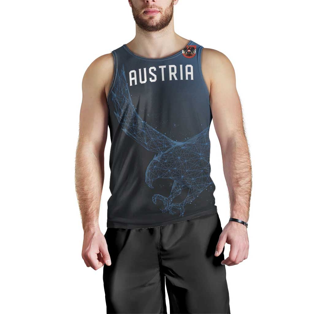 Custom World Football 2026 Austria Men Tank Top Das Team Go Champions Blue Version