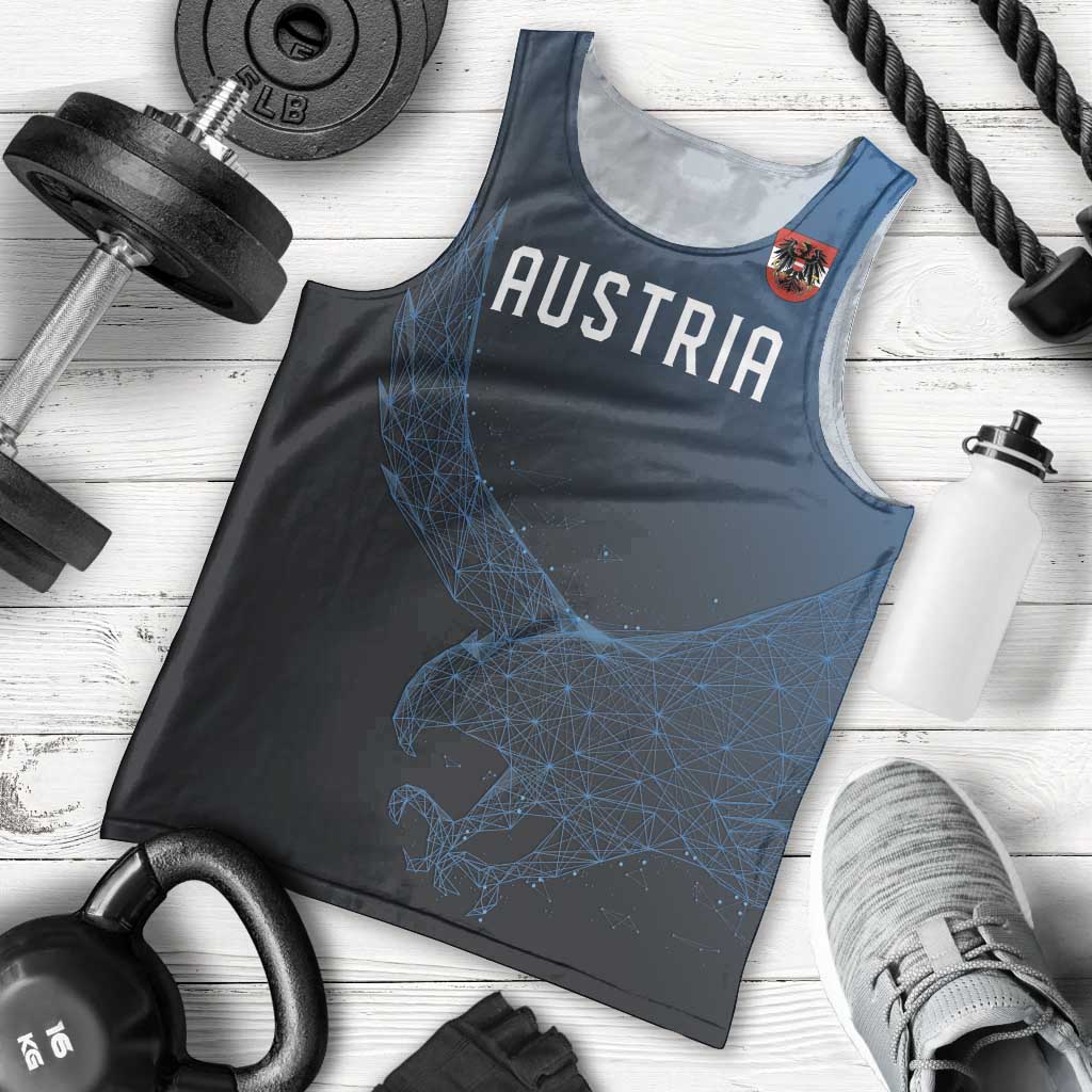 Custom World Football 2026 Austria Men Tank Top Das Team Go Champions Blue Version