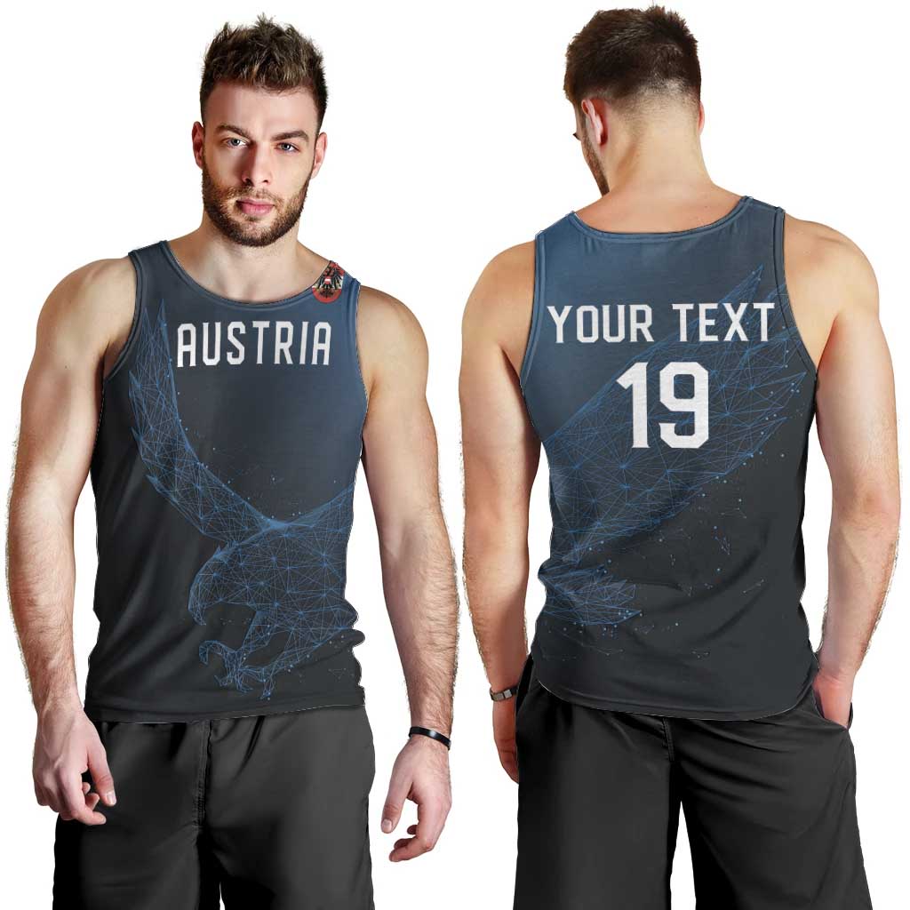 Custom World Football 2026 Austria Men Tank Top Das Team Go Champions Blue Version