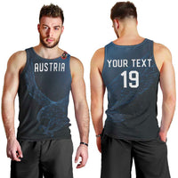 Custom World Football 2026 Austria Men Tank Top Das Team Go Champions Blue Version