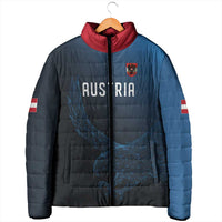 Custom World Football 2026 Austria Padded Jacket Das Team Go Champions Blue Version