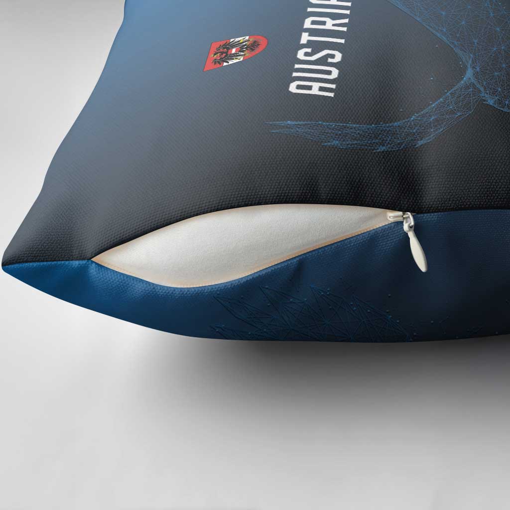 World Football 2026 Austria Pillow Cover Das Team Go Champions Blue Version
