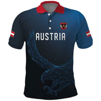Custom World Football 2026 Austria Polo Shirt Das Team Go Champions Blue Version