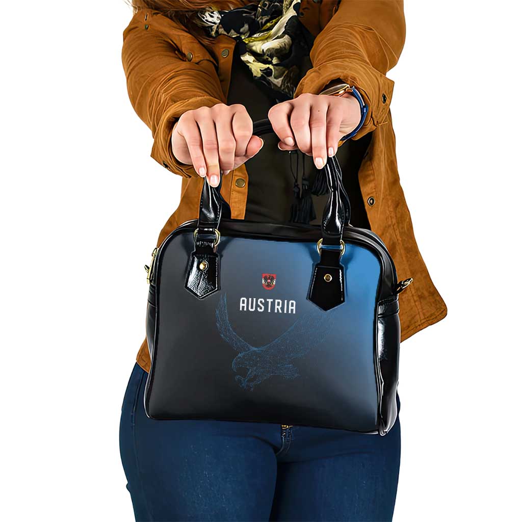 World Football 2026 Austria Shoulder Handbag Das Team Go Champions Blue Version