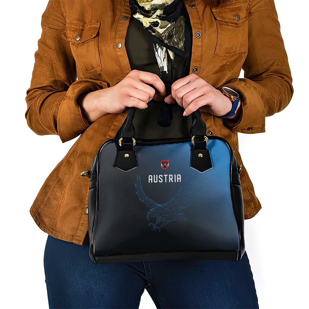 World Football 2026 Austria Shoulder Handbag Das Team Go Champions Blue Version