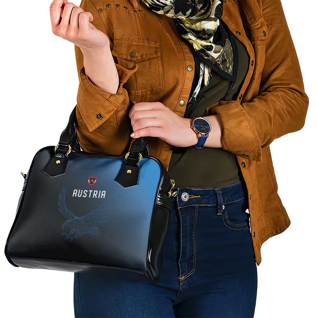 World Football 2026 Austria Shoulder Handbag Das Team Go Champions Blue Version