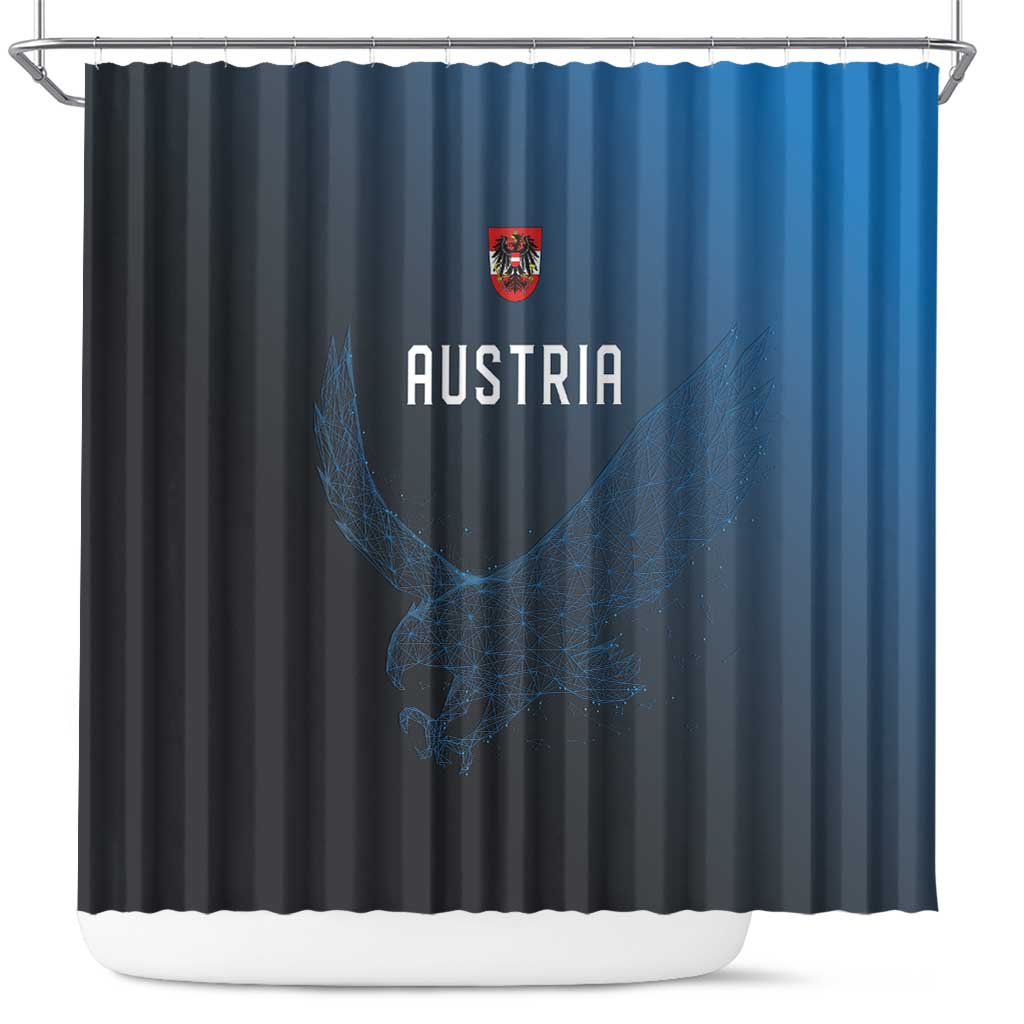 World Football 2026 Austria Shower Curtain Das Team Go Champions Blue Version