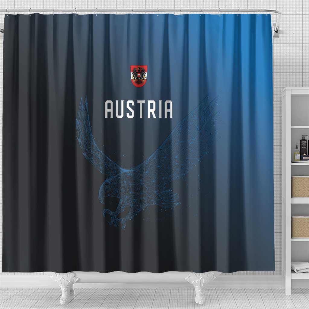 World Football 2026 Austria Shower Curtain Das Team Go Champions Blue Version