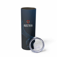 Custom World Football 2026 Austria Skinny Tumbler Das Team Go Champions Blue Version