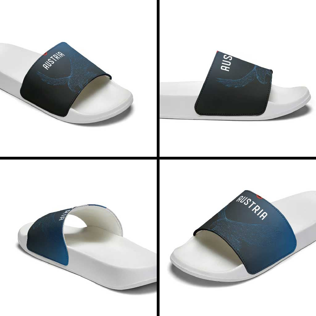 World Football 2026 Austria Slide Sandals Das Team Go Champions Blue Version