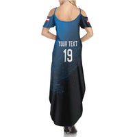 Custom World Football 2026 Austria Summer Maxi Dress Das Team Go Champions Blue Version