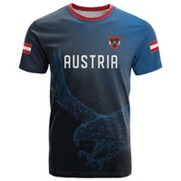 Custom World Football 2026 Austria T Shirt Das Team Go Champions Blue Version