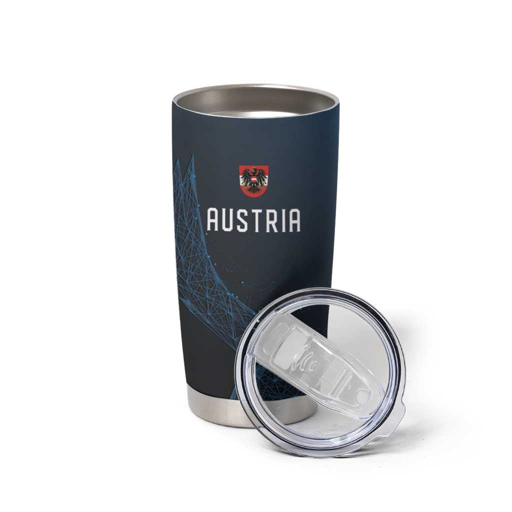 Custom World Football 2026 Austria Tumbler Cup Das Team Go Champions Blue Version