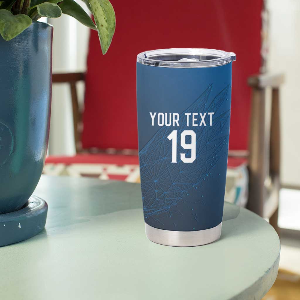 Custom World Football 2026 Austria Tumbler Cup Das Team Go Champions Blue Version