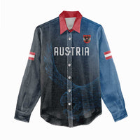 Custom World Football 2026 Austria Women Casual Shirt Das Team Go Champions Blue Version